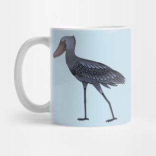 Shoebill bird cartoon illustration Mug